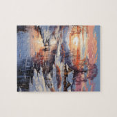 Winter Zonsondergang in de Country Puzzel (Horizontaal)