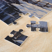 Winter Zonsondergang in de Country Puzzel (Zijkant)