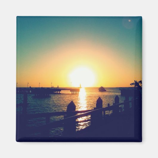Winter Zonsondergang in Key West Magnets Magneet (Voorkant)
