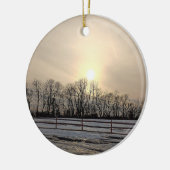 Winter Zonsondergang Ornament (Links)