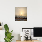 Winter Zonsondergang Poster (Thuiskantoor)