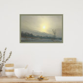 Winter Zonsondergang Poster (Keuken)