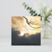 Winter Zonsopgang Telefoon Feestdagenkaart (Staand voorkant)