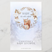 Winter Zou Moeder Liever Baby Shower Spel (Achterkant)