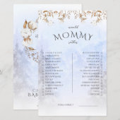 Winter Zou Moeder Liever Baby Shower Spel (Voorkant / Achterkant)