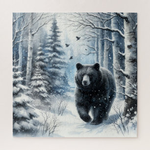 Winter Zwarte Beer Puzzel