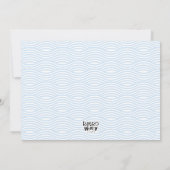 Winter Zwembad Party Rood Haar Jongen Binnenzwemme Kaart (Achterkant)