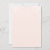 Winter zwembad verjaardagsfeestje kaart (Achterkant)