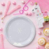 Winter zwembad verjaardagsfeestje papieren bordje (Feest)