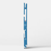 Winterachtergrond met deers (naadloos patroon) en Case-Mate iPhone case (Achterkant / Links)