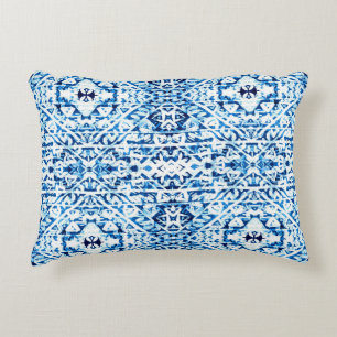 Winterachtergrond. Waterverf handgeschilderd blauw Accent Kussen