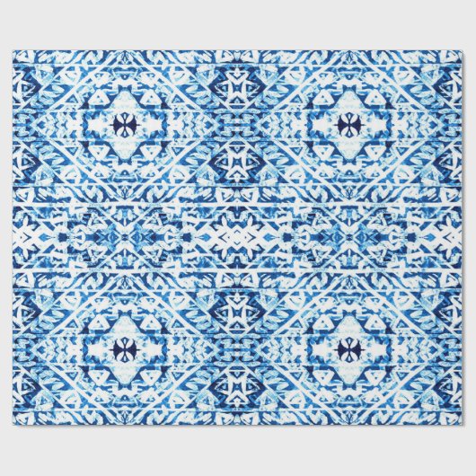 Winterachtergrond. Waterverf handgeschilderd blauw Cadeaupapier (Vlak)