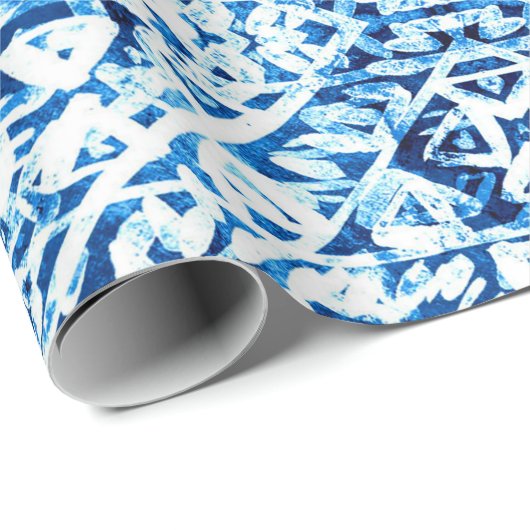 Winterachtergrond. Waterverf handgeschilderd blauw Cadeaupapier (Rol Hoek)