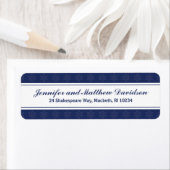 Winteradreslabel bij de marine etiket (Insitu)