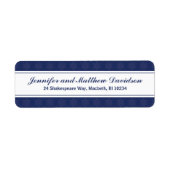 Winteradreslabel bij de marine etiket (Voorkant)