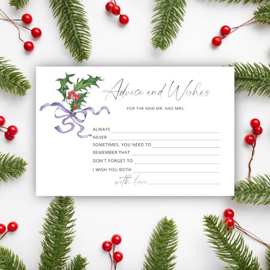 Winteradvies en wensen bruidsdouche stationery briefpapier