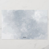 Winteradvies en wensen bruidsfeest stationery briefpapier (Achterkant)
