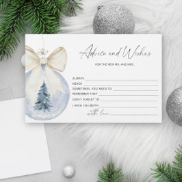 Winteradvies en wensen bruidsfeest stationery briefpapier