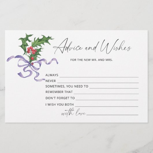 Winteradvies en wenst stationaire vrijgezellenfees briefpapier (Voorkant)