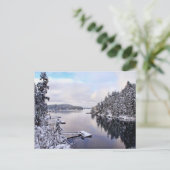 WinterAfbeelding Snow Briefkaart (Staand voorkant)