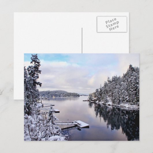 WinterAfbeelding Snow Briefkaart (Voorkant / Achterkant)