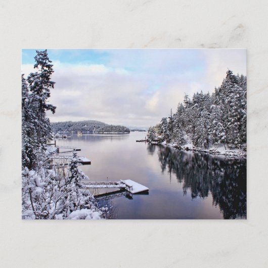 WinterAfbeelding Snow Briefkaart (Voorkant)