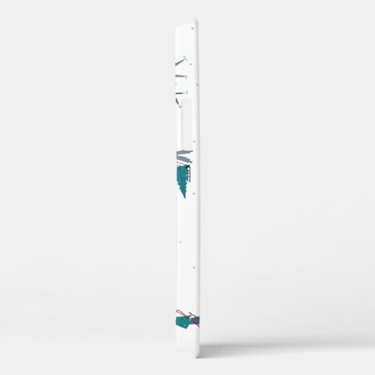 Winteralpen feestdagen: actieve mensen naadloos Case-Mate iPhone case (Achterkant / Rechts)