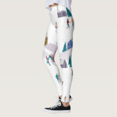 Winteralpen feestdagen: actieve mensen naadloos leggings (Links)