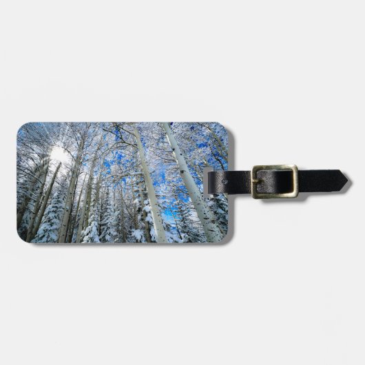 winterapens bagagelabel (Voorkant horizontaal)