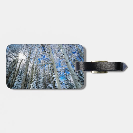 winterapens bagagelabel (Achterkant horizontaal)