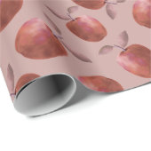 Winterappels dempen rode tinten cadeaupapier (Rol Hoek)