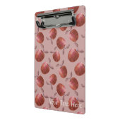 Winterappels gedempte rode tinten mini klembord (Angled2)