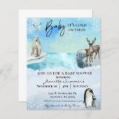 WinterArctic Animal Baby Het is koude buitenkant S (Voorkant / Achterkant)