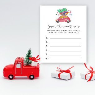 Winterauto Raad de zoete puinhoop, Baby shower spe