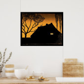 Winteravond (1919) door Julie de Graag Poster (Keuken)