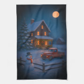 Winteravond Theedoek (Verticaal)