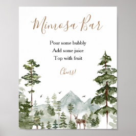 Winteravontuur wacht op koppel Bruiloftsdouche Mim Poster