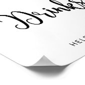 Winterbaby Drinken Poster (Hoek)