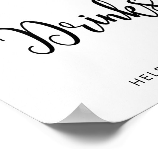 Winterbaby Drinken Poster (Hoek)