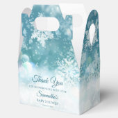 Winterbaby is het koud buiten baby shower bedankdoosjes (Geopend)