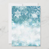 Winterbaby is het koud buiten baby shower kaart (Achterkant)