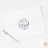 WinterBaby is het koud buiten Ronde Sticker (Envelop)