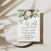 WinterBaby, koud buiten Baby shower Kaart