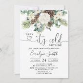 WinterBaby, koud buiten Baby shower Kaart (Voorkant)