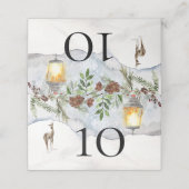 WinterBaby shower. Baby het is koud buiten Plaatskaartje (Buitenkant ongevouwen)