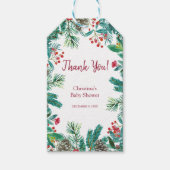 WinterBaby shower Cadeaulabel (Voorkant)