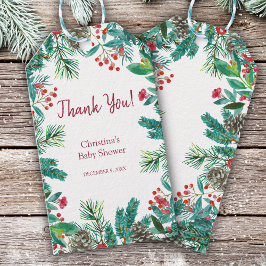 WinterBaby shower Cadeaulabel