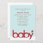 WinterBaby shower Kaart (Voorkant / Achterkant)