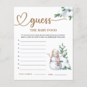 WinterBaby shower raad de Baby voedselkampen (Voorkant)