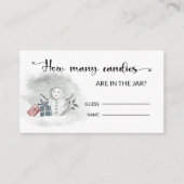 WinterBaby shower raad hoeveel Snoepjes Informatiekaartje (Voorkant)